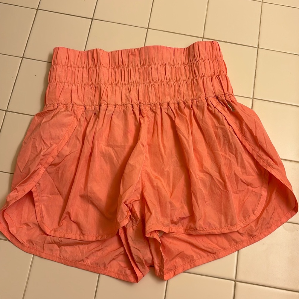 Free people peach sports shorts